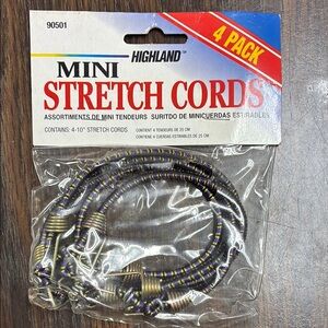 Highland Mini Stretch Cords 4 Pack